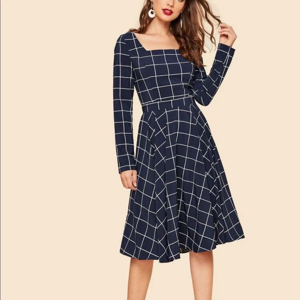 Grid Dress (50s inspired)